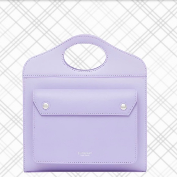 Burberry Handbags - 🔴SOLD🔴 BURBERRY Mini Leather Pocket Bag- Soft Violet
